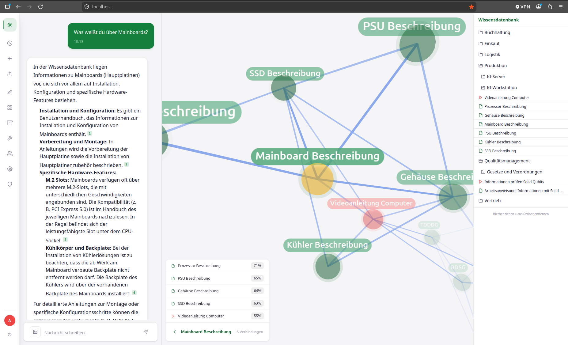 Dateisystem mit Wissensgraph in Solid Qubits